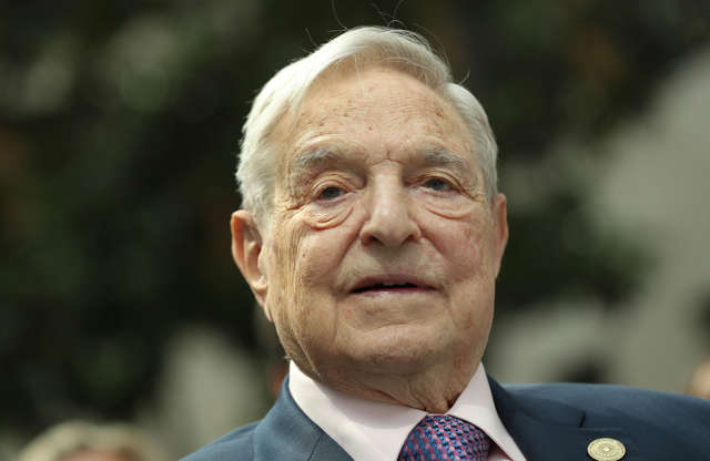 Slide 18 of 20: BERLIN, GERMANY - JUNE 08: Financier and philanthropist George Soros attends the official opening of the European Roma Institute for Arts and Culture (ERIAC) at the German Foreign Ministry on June 8, 2017 in Berlin, Germany. The Institute, which is an initiative of the European Council, the Open Society Fund and the Alliance for the European Roma Institute for Arts and Culture, will have an administrative office in Berlin, gallery space in Venice and a liaison office in Brussels. (Photo by Sean Gallup/Getty Images)