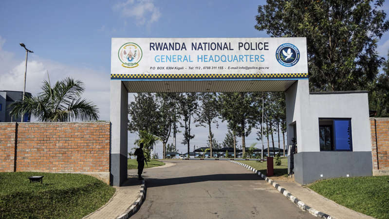 KIGALI, RWANDA - JUNE 3, 2018: The Rwanda National Police General Headquarters.