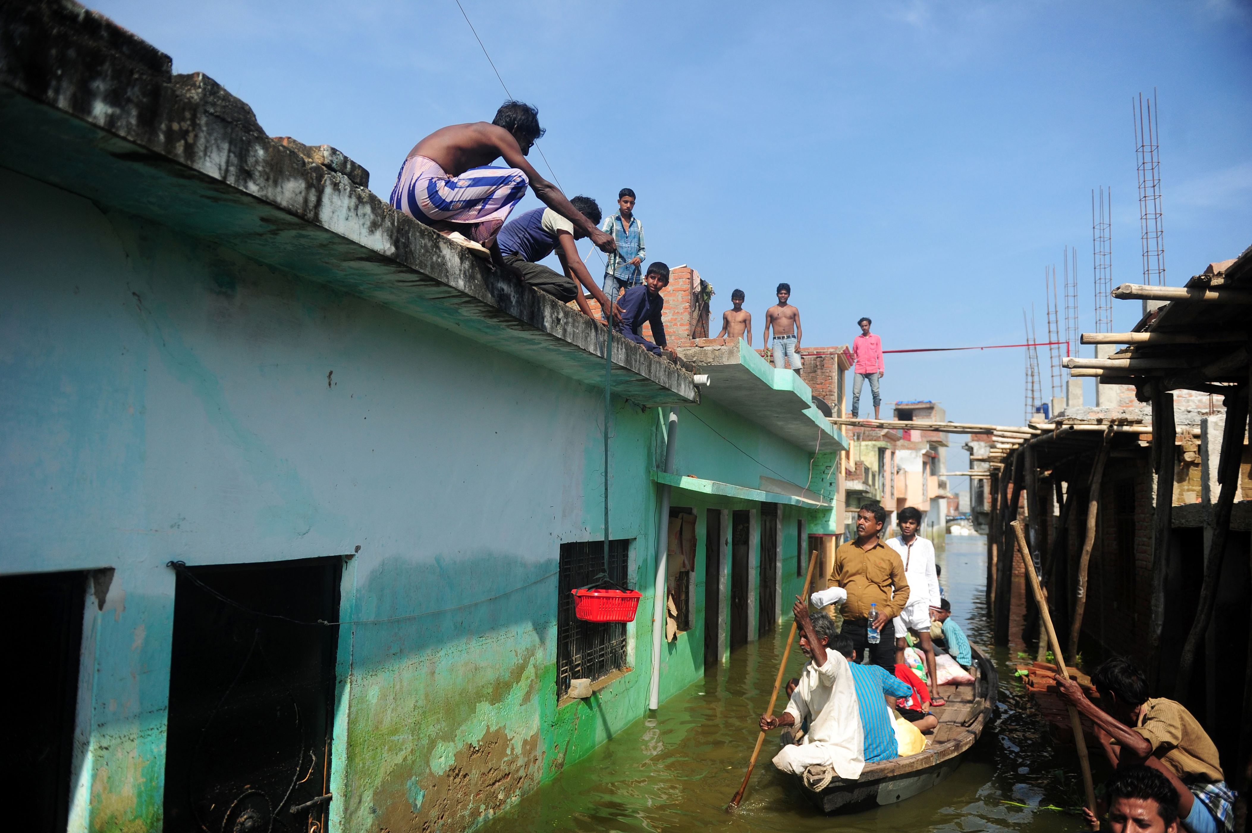 Residents in this colony use boats to commute