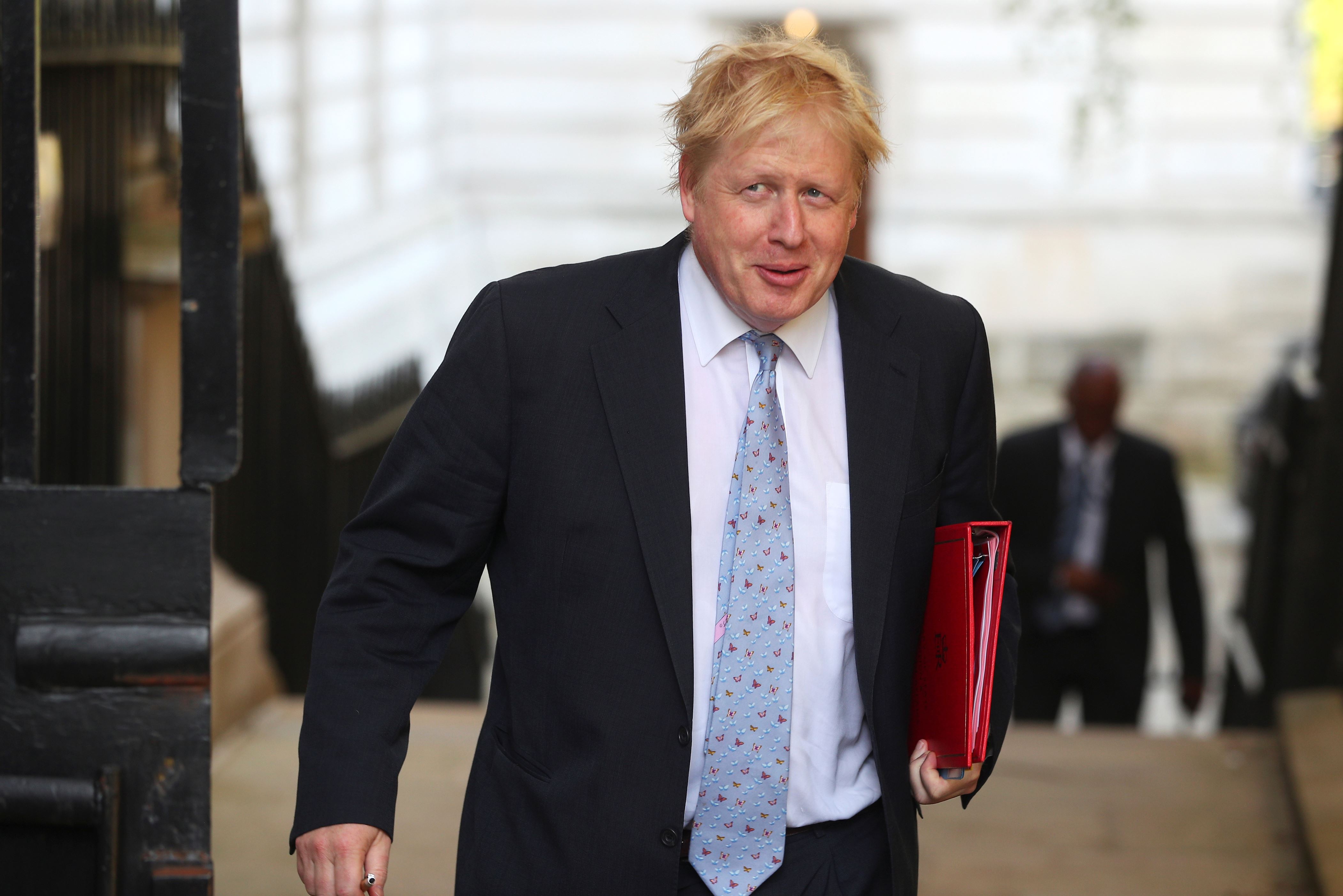 Britain's Foreign Secretary Boris Johnson arrives in Downing Street, in London, May 8, 2018. REUTERS/Hannah McKay
