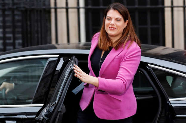 Britain's Minister of State for Immigration Caroline Nokes arrives in Downing Street, London