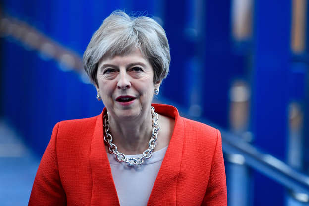 Britain's Prime Minister Theresa May walks to the Conservative Party Conference in Birmingham, Britain September 30, 2018. REUTERS/Toby Melville