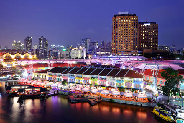 Clarke Quay in Singapore - leungchopan/Getty Images Slide 22 de 24: Clarke Quay in Singapore