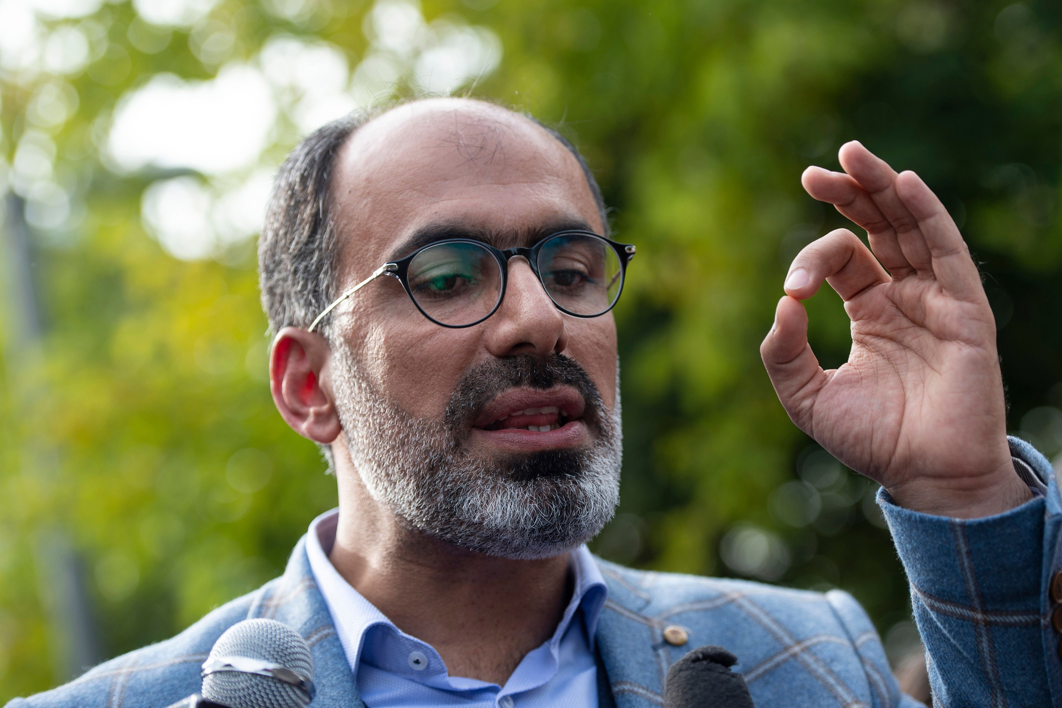 Slide 1 of 64: Turkish journalist Turan Kislakci, head of the Turkish-Arab Media Association, addresses media in front of the Saudi consulate in Istanbul, on October 20, 2018. - Saudi Arabia admitted on October 20, 2018 that critic Jamal Khashoggi was killed inside its Istanbul consulate, saying he died during a "brawl", as Turkey vowed to release the full findings of its own investigation. (Photo by Yasin AKGUL / AFP)        (Photo credit should read YASIN AKGUL/AFP/Getty Images)