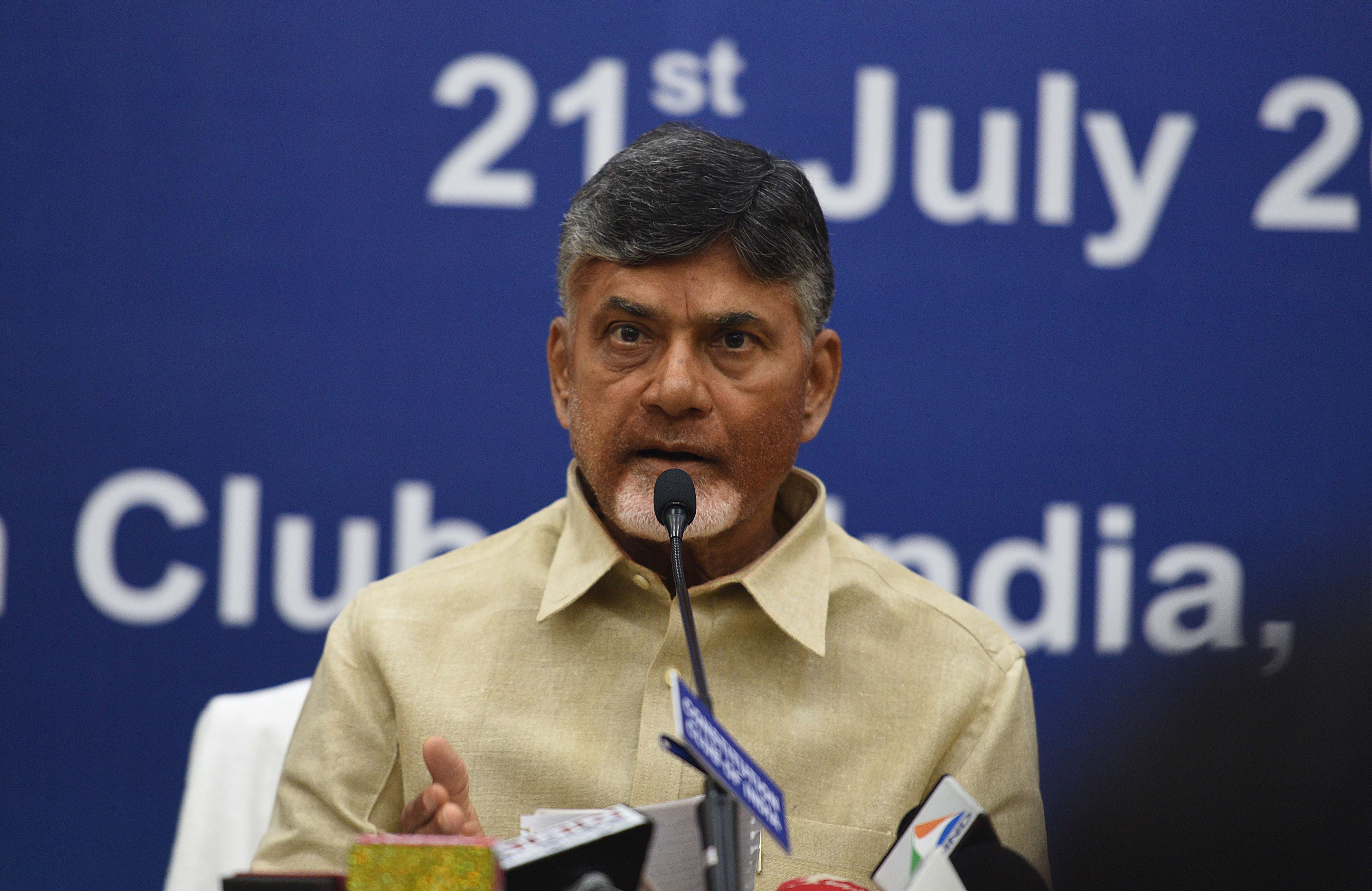 PM threatens others to fall in line: Naidu