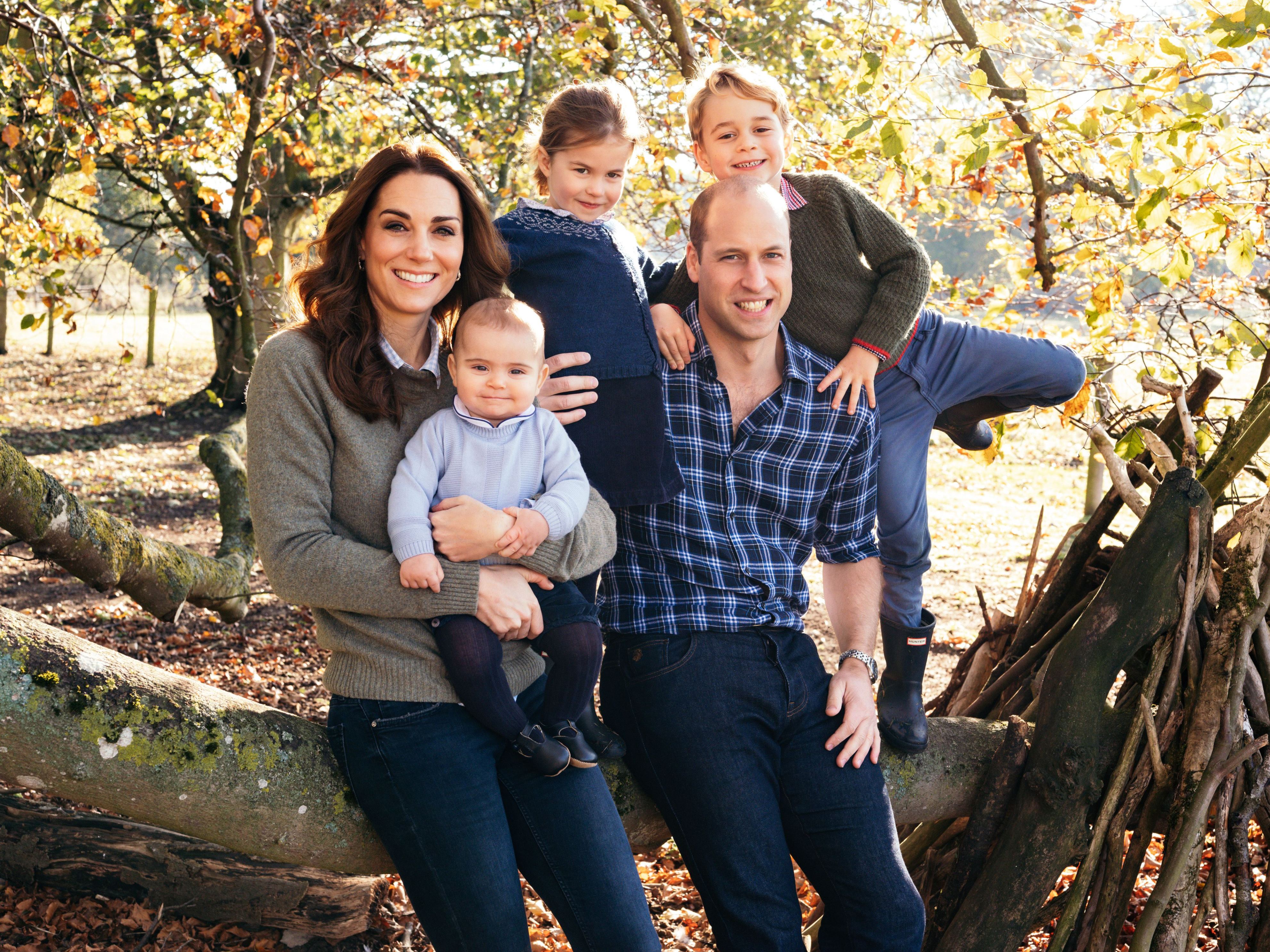 Prince William and Catherine Duchess of Cambridge family Christmas card, Anmer Hall, Norfolk, UK - 14 Dec 2018