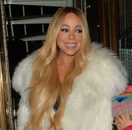 Mariah Carey seen leaving Mr Chow Restaurant on December 11, 2018 in London, England.