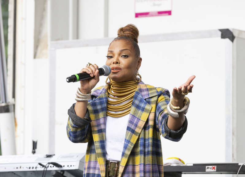 ST  NICHOLAS PARK, NEW YORK, UNITED STATES - 2018/08/18: Janet Jackson celebrates release of single Made For Now during 44th annual Harlem Week at St. Nicholas Park. (Photo by Lev Radin/Pacific Press/LightRocket via Getty Images)