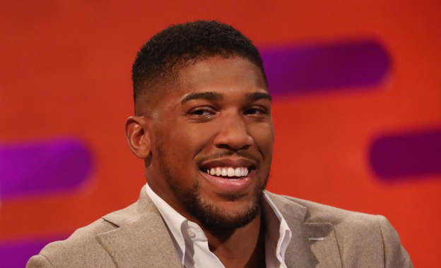 Anthony Joshua during the filming of the Graham Norton Show