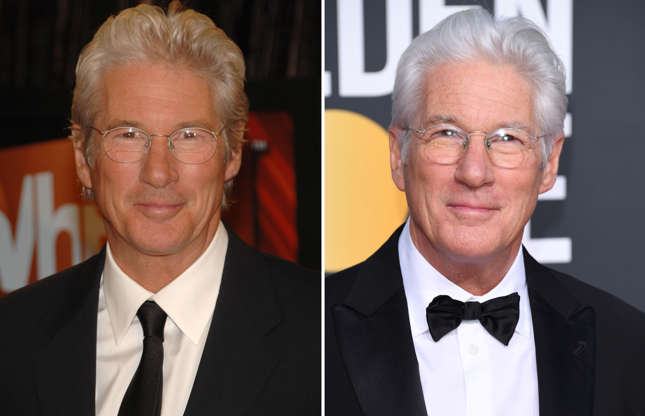 Diapositiva 47 de 80: Actor Richard Gere arrives at VH1's 14th Annual Critics' Choice Awards held at the Santa Monica Civic Auditorium on January 8, 2009 in Santa Monica, California; Richard Gere attends the 76th Annual Golden Globe Awards at The Beverly Hilton Hotel on January 6, 2019 in Beverly Hills, California.