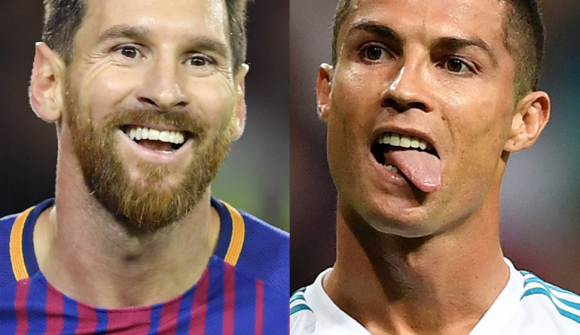 A combination of images shows (L-R) Barcelona's Argentinian forward Lionel Messi, Real Madrid's Portuguese forward Cristiano Ronaldo
