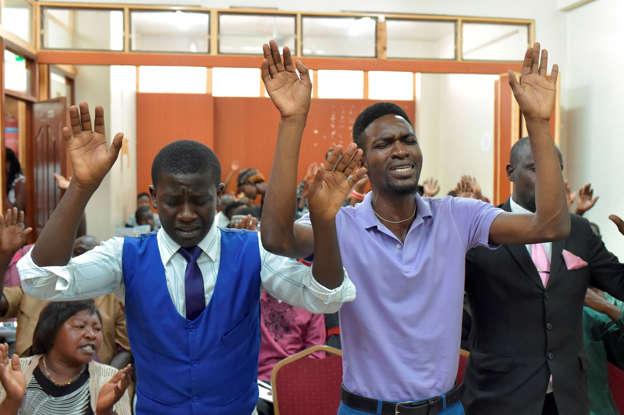 LGBT members attend an inter-faith service in Nairobi, Kenya