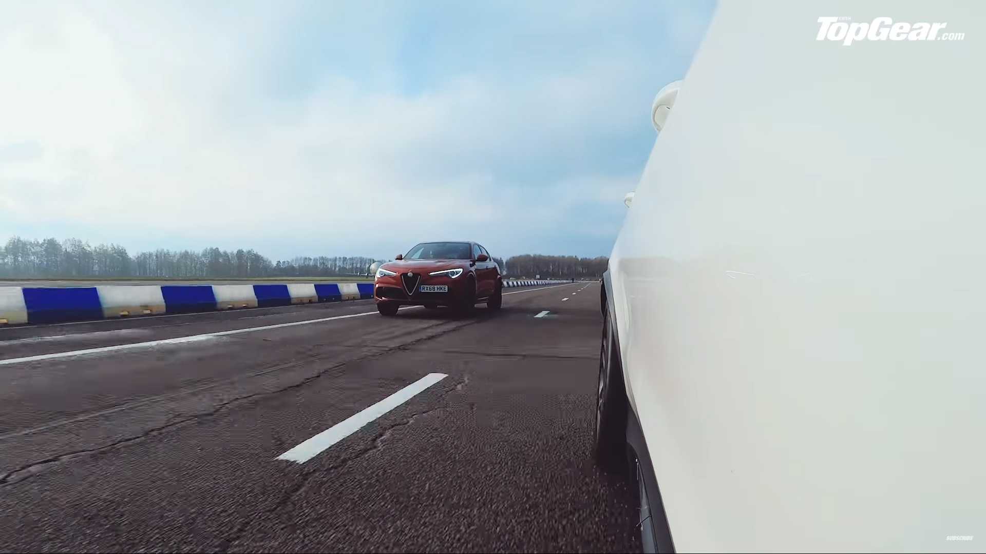 Alfa Romeo Stelvio Qv Faces Amg Glc 63 In Top Gear Suv Drag Race