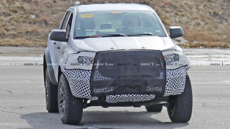 Ford Ranger Raptor Spied Trying To Hide Its Face