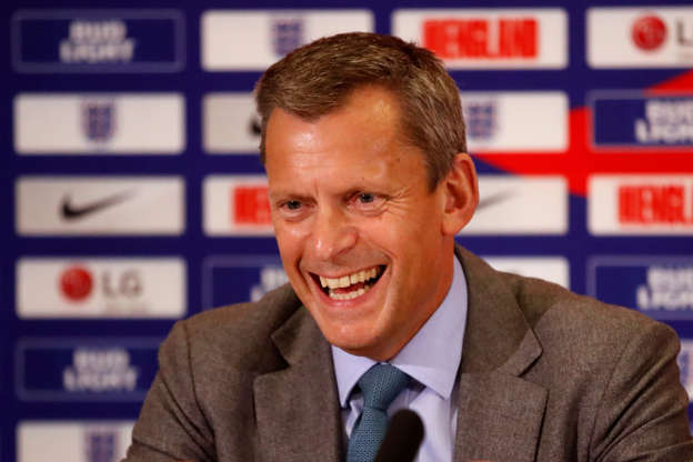 Soccer Football - England Press Conference - St. George’s Park, Burton upon Trent, Britain - October 4, 2018   FA chief executive Martin Glenn during the press conference   Action Images via Reuters/Carl Recine