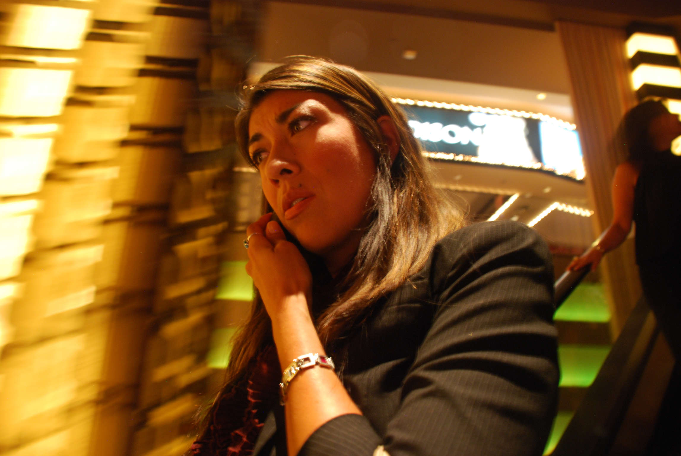 FILE: AUGUST 2, 2012: Lucy Flores talks to her dad on the phone after a long day of campaign and political events, including a reception at Planet Hollywood.(Photo by Michael Laris/The Washington Post via Getty Images)