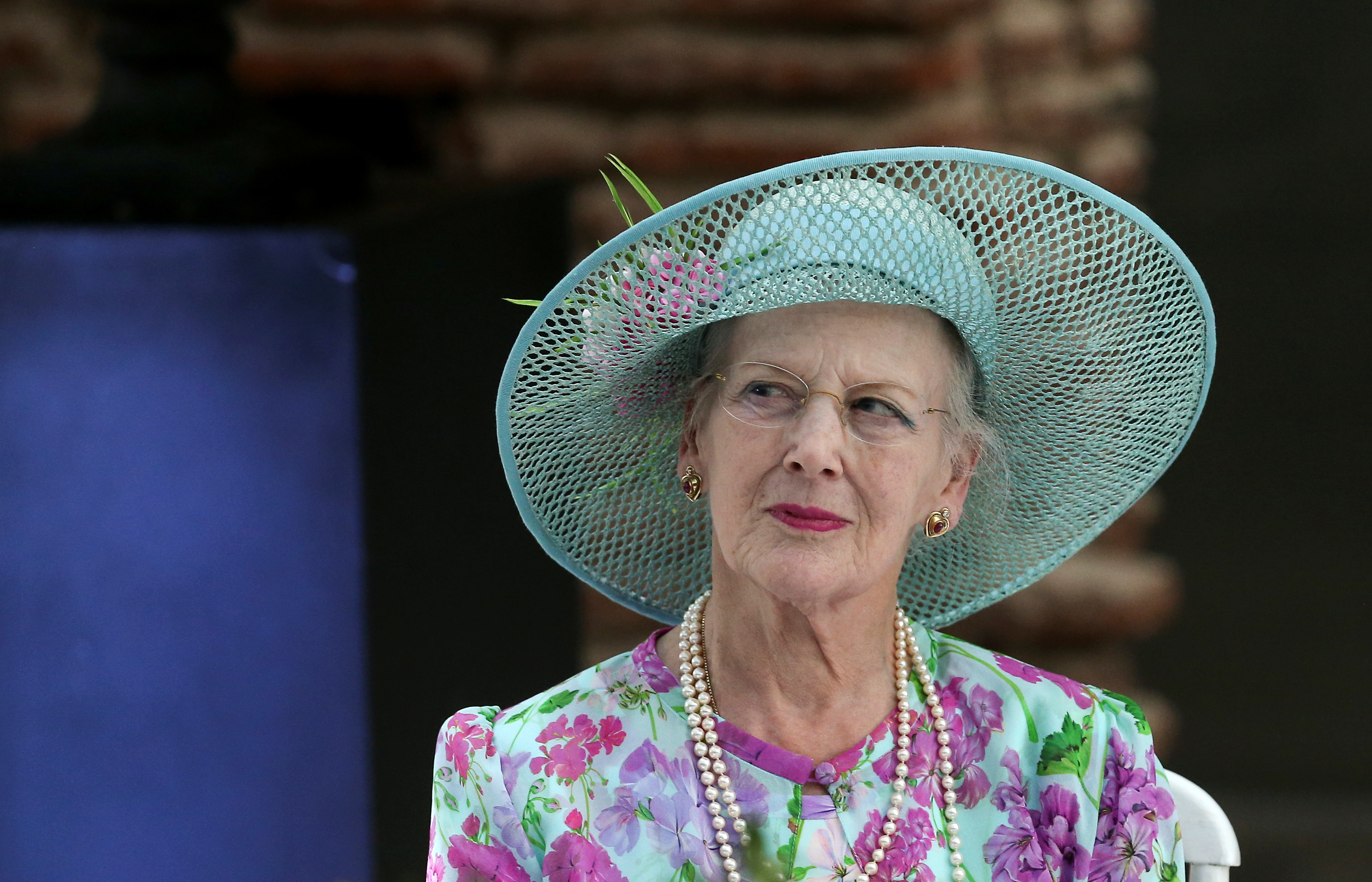 Queen Margrethe II of Denmark reacts as she listens to Argentine President Mauricio Macri (not pictured) speech at the Casa Rosada government house in Buenos Aires, Argentina March 18, 2019. REUTERS/Agustin Marcarian