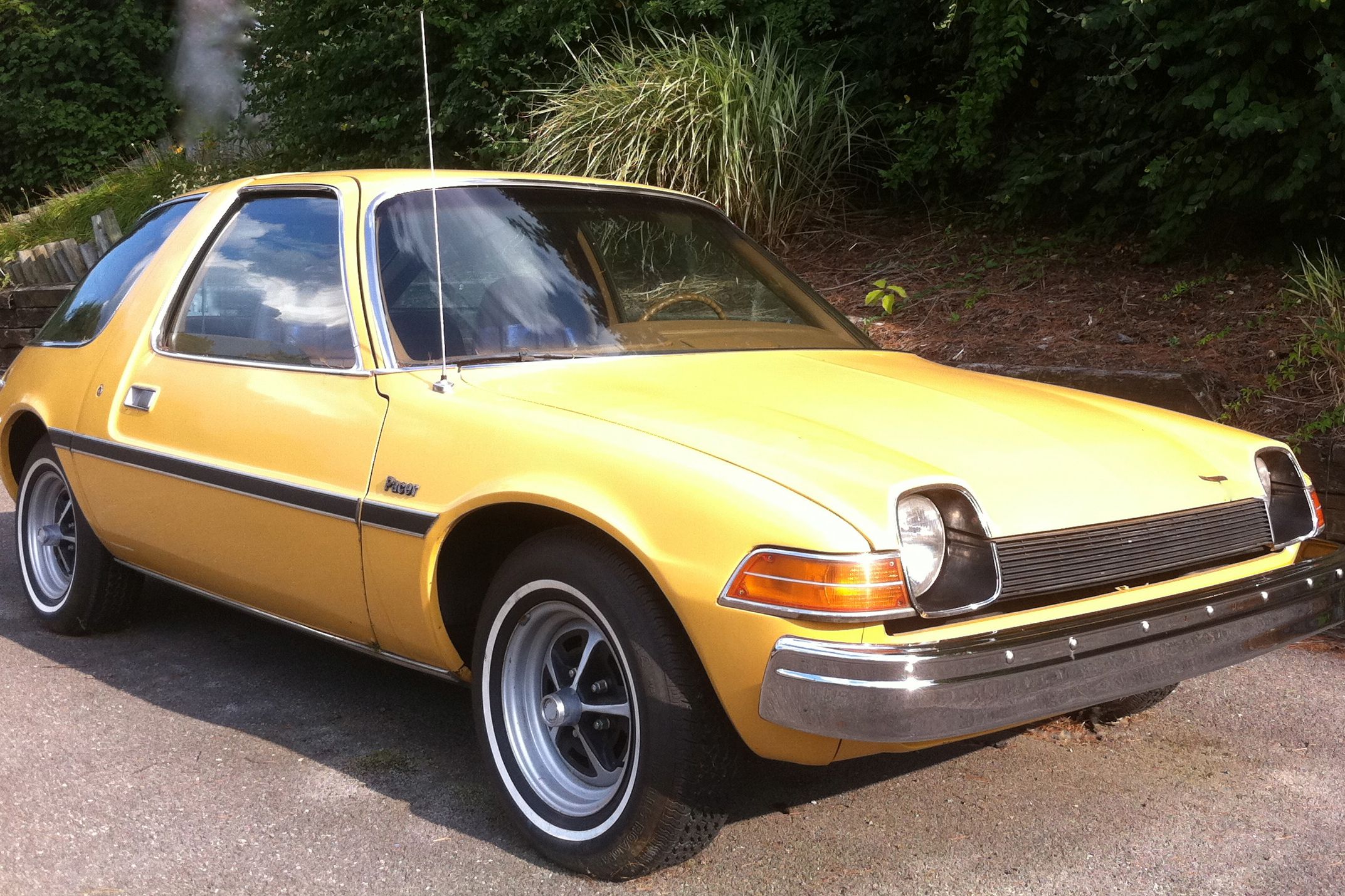<p>Sure, a lot of ugly American cars were made in the '70s (eyes on you, Pintos and El Caminos of the world), many of them by the carmaker AMC. But even among the ugliest cars, the AMC Pacer was a special kind of ugly. It was a compact, but not really. In fact, AMC pitched it was "<a href="https://www.thetruthaboutcars.com/2010/02/curbside-classic-1975-amc-pacer-x/">the world's first wide-body compact</a>, a segment nobody had ever identified before, much less pined for," according to The Truth About Cars. "An obese compact for obese compact-haters."</p>