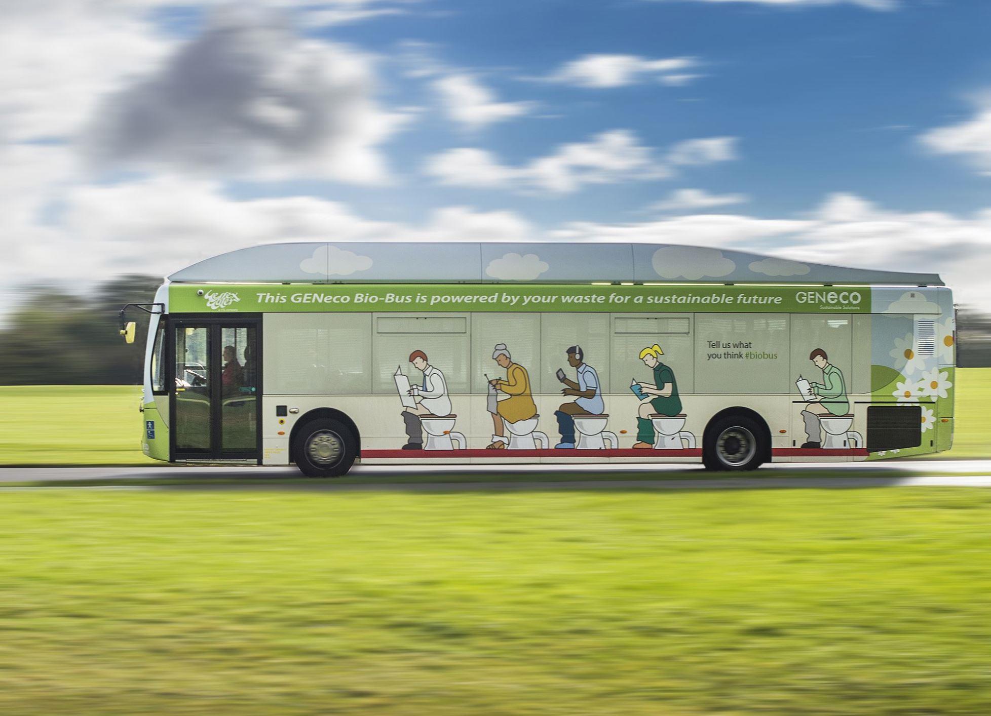 A UK based company has come up with a sustainable way of fuelling public transport by generating enough power on 40-seater Bio-Bus that can travel up to 300km on a full tank of treated food waste and human poo.