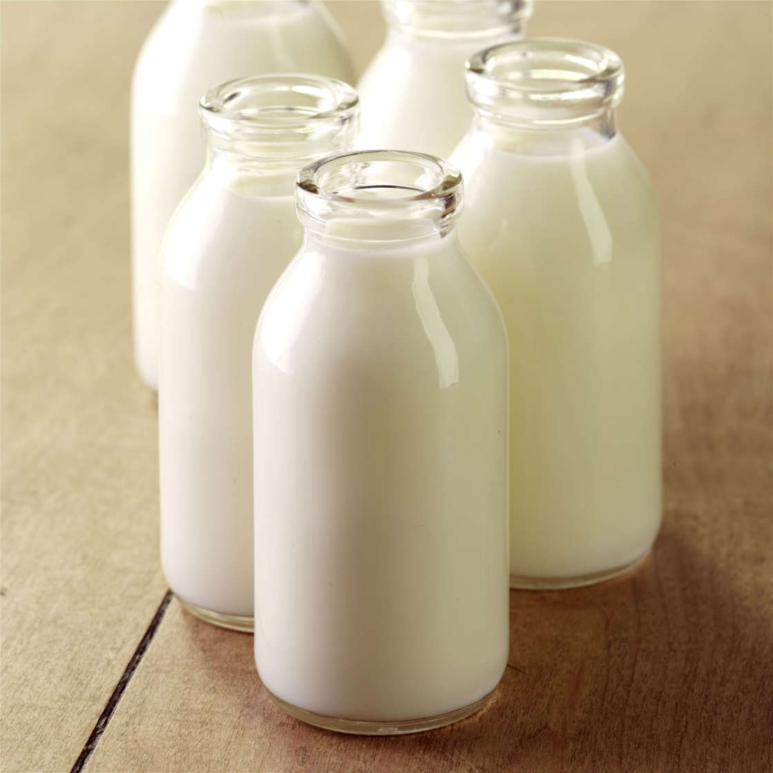 Group of Milk Bottles