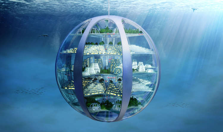 100年後を予想 海中都市 月面コロニー ドローン住居など斬新な未来都市のデザイン