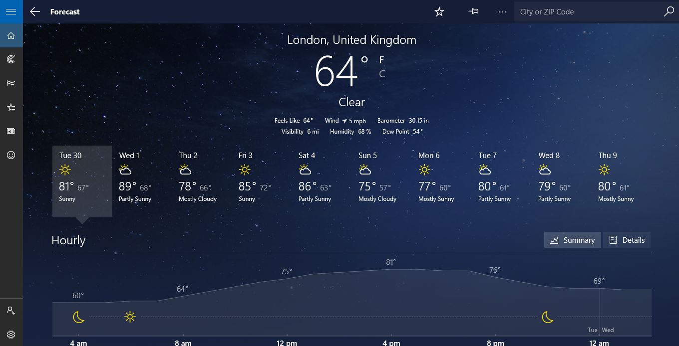 Top-rated Weather Apps For Windows 10