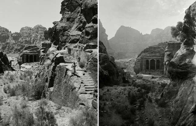 ÎÎ¹Î±ÏÎ¬Î½ÎµÎ¹Î± 1 Î±ÏÏ 27: Mount Sinai, Trans-Jordan. Petra, stairway to the great high place and funeral chapel, circa 1898-1946 Mount Sinai, Trans-Jordan. Petra, stairway to the great high place and funeral chapel, circa 1898-1946