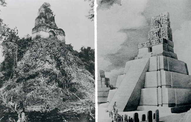 ÎÎ¹Î±ÏÎ¬Î½ÎµÎ¹Î± 11 Î±ÏÏ 27: GUATEMALA - OCTOBER 26:  View of Temple 2 known as Las Mascaras or Pyramid of the Moon, Tikal (UNESCO World Heritage List, 1979), Guatemala. Mayan Civilization, 9th-8th Century.  (Photo by DeAgostini/Getty Images)