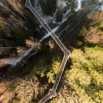 ÎÎ¹Î±ÏÎ¬Î½ÎµÎ¹Î± 39 Î±ÏÏ 100: Labyrinth and maze drone pictures, Lithuania - 2016 Treetops path in Anyksciai, Lithuania