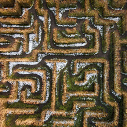 ÎÎ¹Î±ÏÎ¬Î½ÎµÎ¹Î± 43 Î±ÏÏ 100: Labyrinth and maze drone pictures, Lithuania - 2016 Maze in Anyksciai, Lithuania