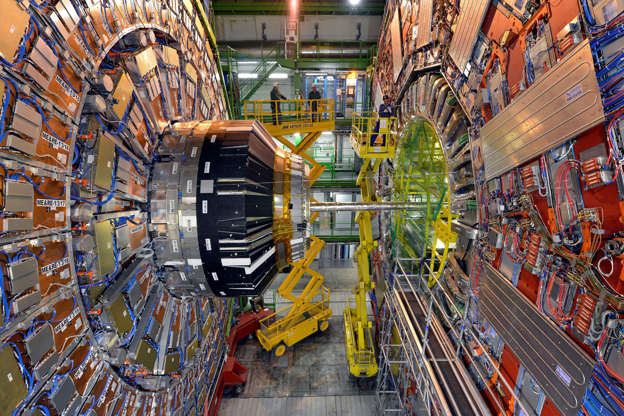 Slide 3 of 14: GENEVA, SWITZERLAND - SEPTEMBER 02:  The CMS detector, part of the CERN LHC experiment on September 2, 2014 in Geneva, Switzerland. The European Organization for Nuclear Research (CERN), which has 21 member states, has built amongst other experiments the