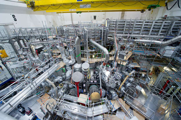 Slide 9 of 14: View of the Wendelstein 7-X fusion device taken on September 18, 2015 at the Max Planck Institute for Plasma Physics in Greifswald, northeastern Germany. According to the institute, the Wendelstein 7-X fusion device is the worlds largest and most advance